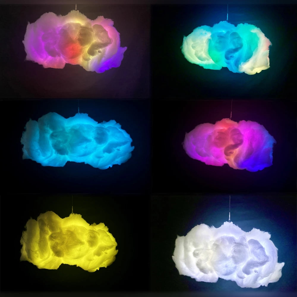 Transform Your Space with the USB Cloud Light - APP Controlled 3D RGBIC Ambient Lighting for a Magical Atmosphere