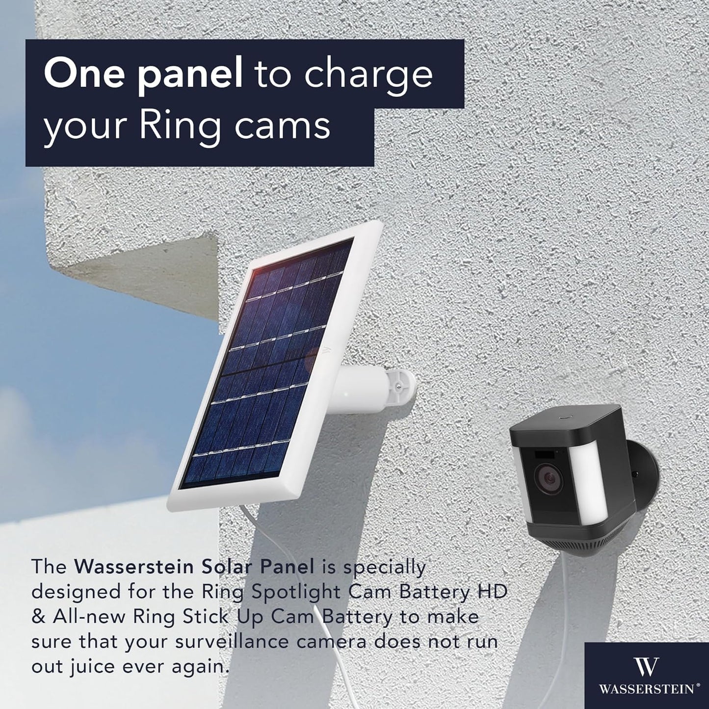 Empower Your Security with the Wasserstein 3-Pack Solar Panel Set for Ring Cameras – Continuous Power, Hassle-Free Installation, and Versatile Mounting!