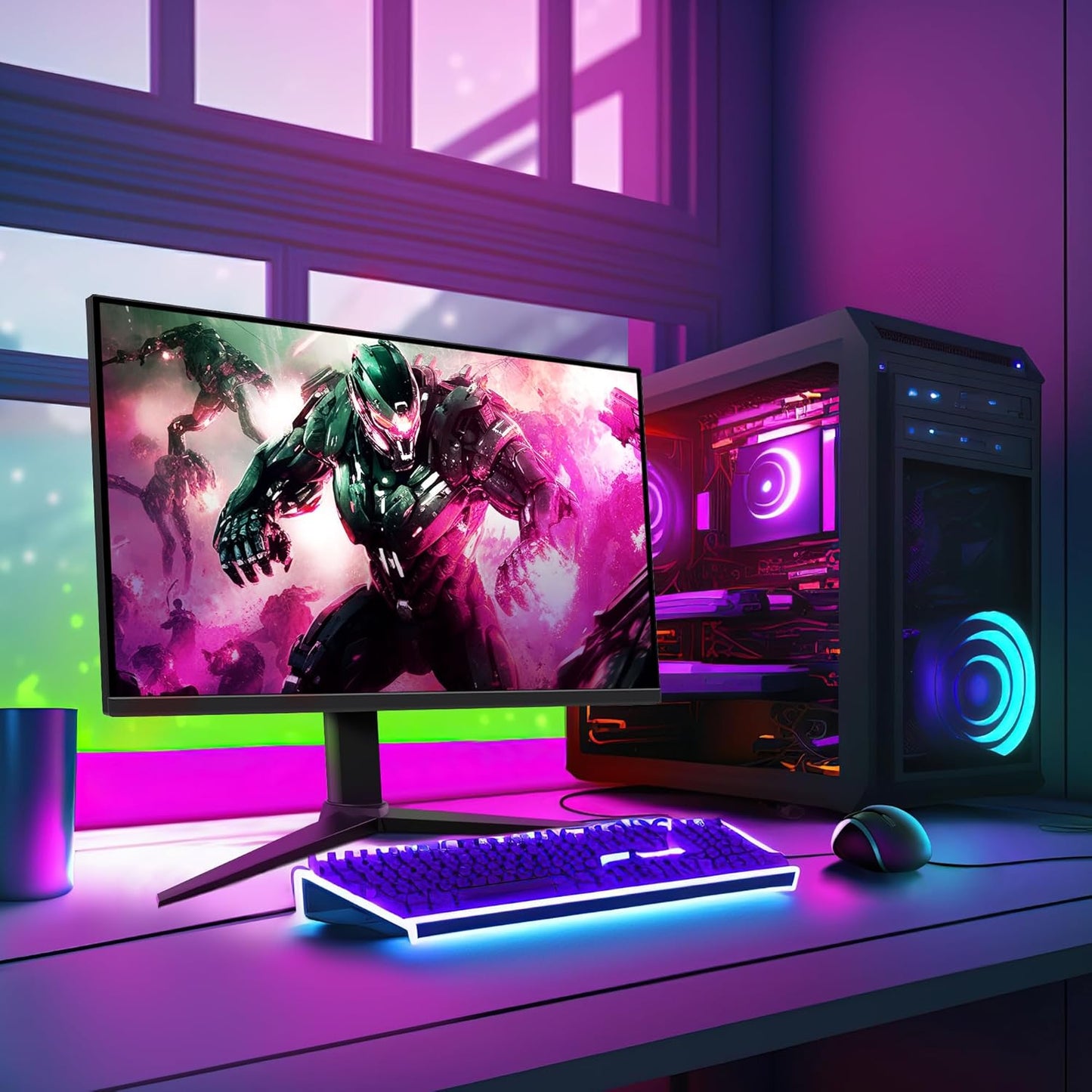 Elevate Your Gaming Experience with the 27-Inch FHD 1080P Monitor - 165Hz Refresh Rate, 1ms Response Time, and VESA Compatibility