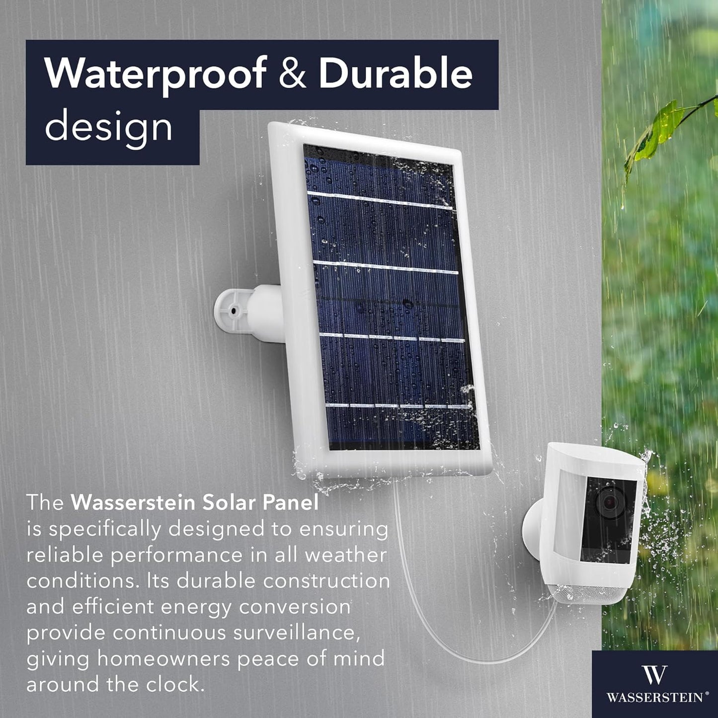 Empower Your Security with the Wasserstein 3-Pack Solar Panel Set for Ring Cameras – Continuous Power, Hassle-Free Installation, and Versatile Mounting!