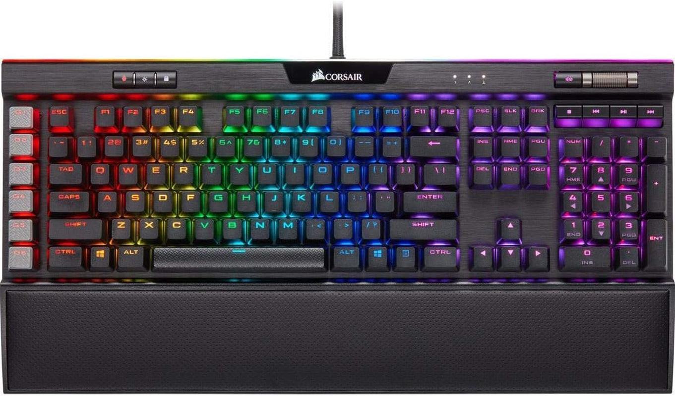 Unleash Your Game with the K95 RGB Platinum XT Mechanical Gaming Keyboard - Featuring Cherry MX Brown Switches and Stunning RGB Backlighting