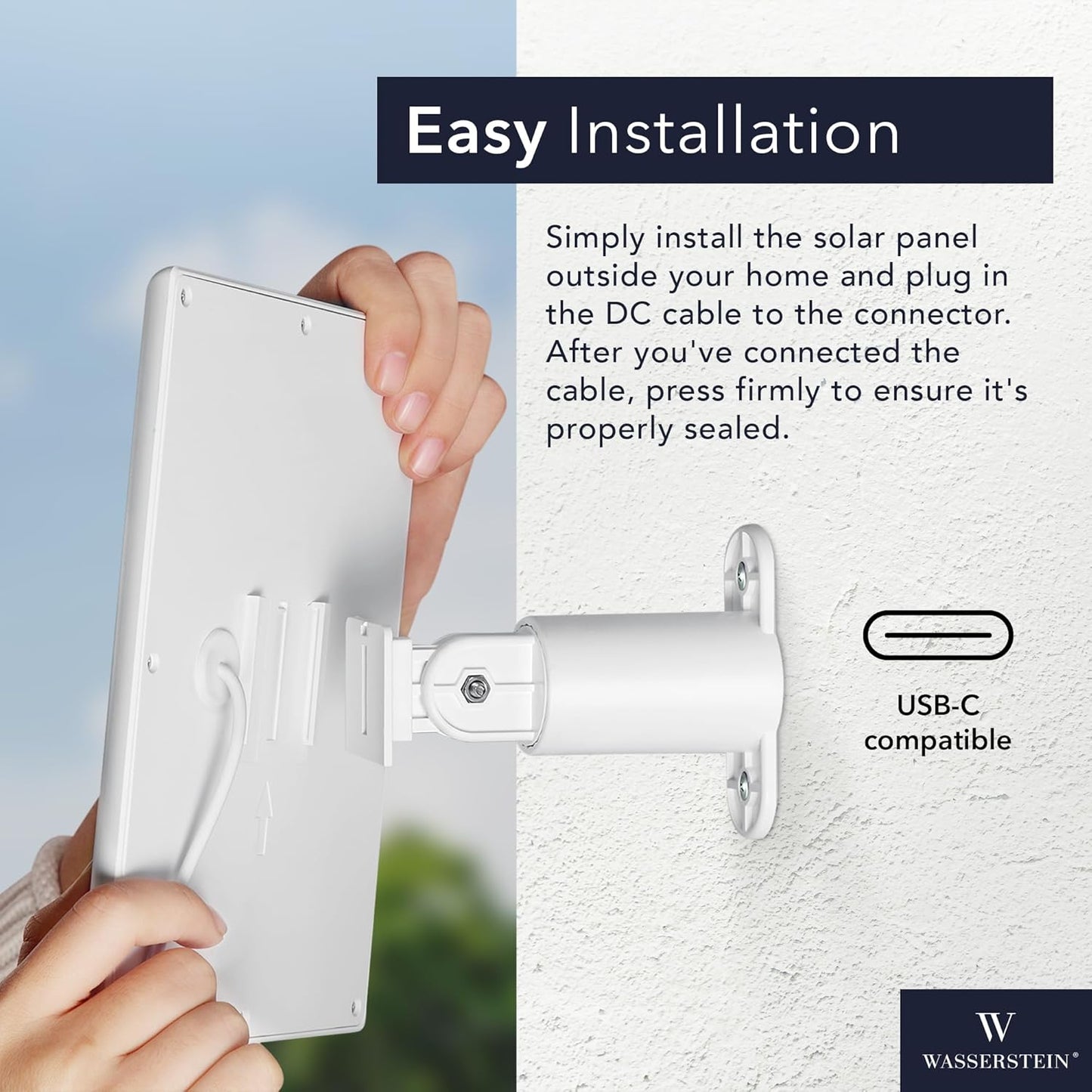 Empower Your Security with the Wasserstein 3-Pack Solar Panel Set for Ring Cameras – Continuous Power, Hassle-Free Installation, and Versatile Mounting!