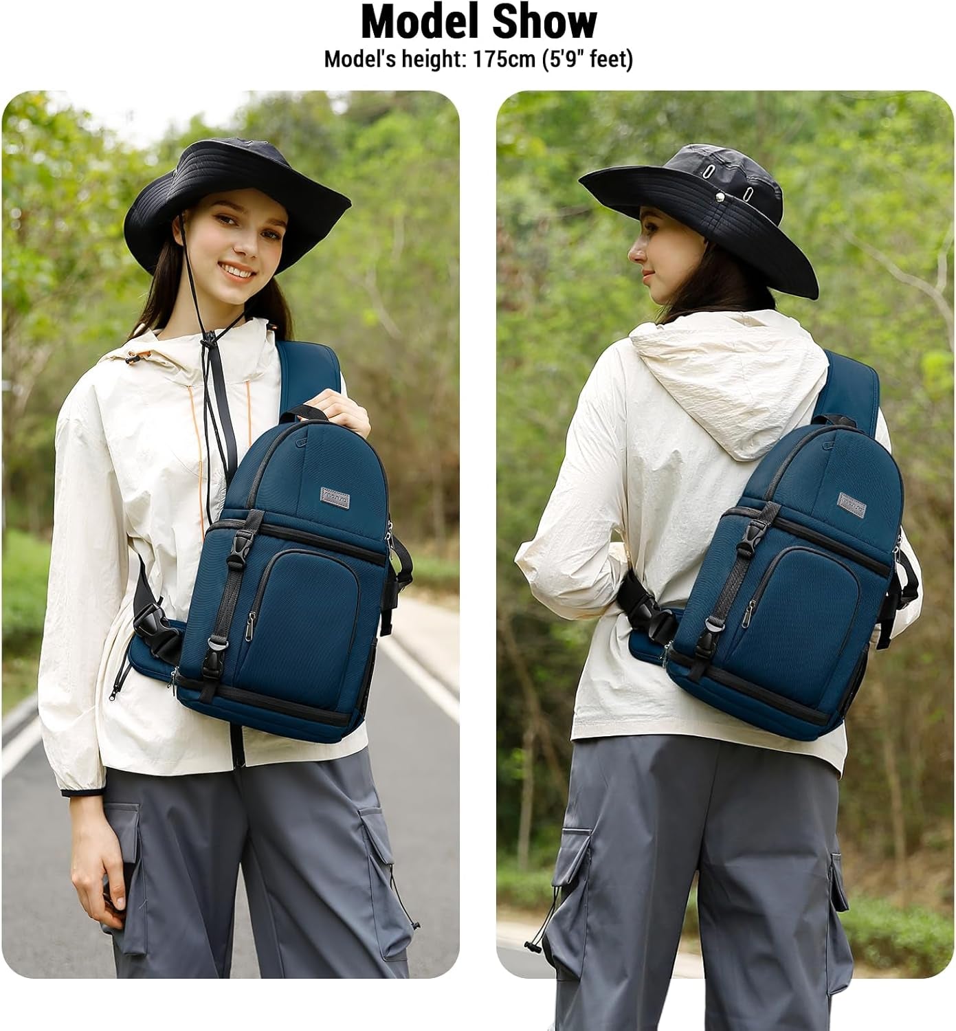 Elevate Your Photography with the MOSISO Deep Teal Professional Camera Sling Bag - Shockproof, Versatile, and Perfect for DSLR/SLR/Mirrorless Cameras