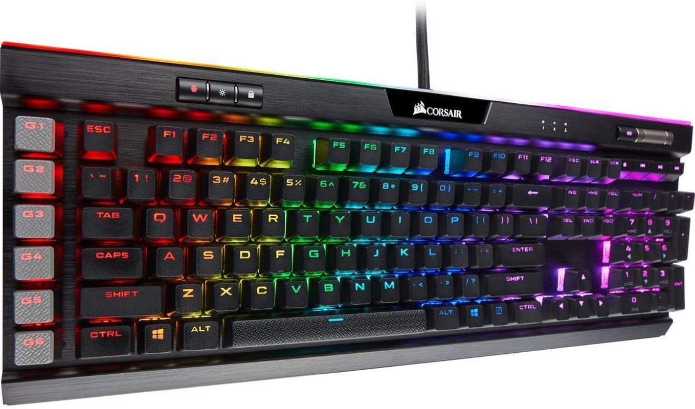 Unleash Your Game with the K95 RGB Platinum XT Mechanical Gaming Keyboard - Featuring Cherry MX Brown Switches and Stunning RGB Backlighting
