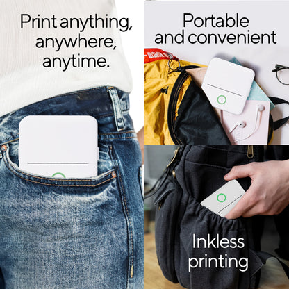 CTP500 Wireless Mini Portable Inkless Thermal Printer & Label Maker - Perfect for iOS & Android on the Go!