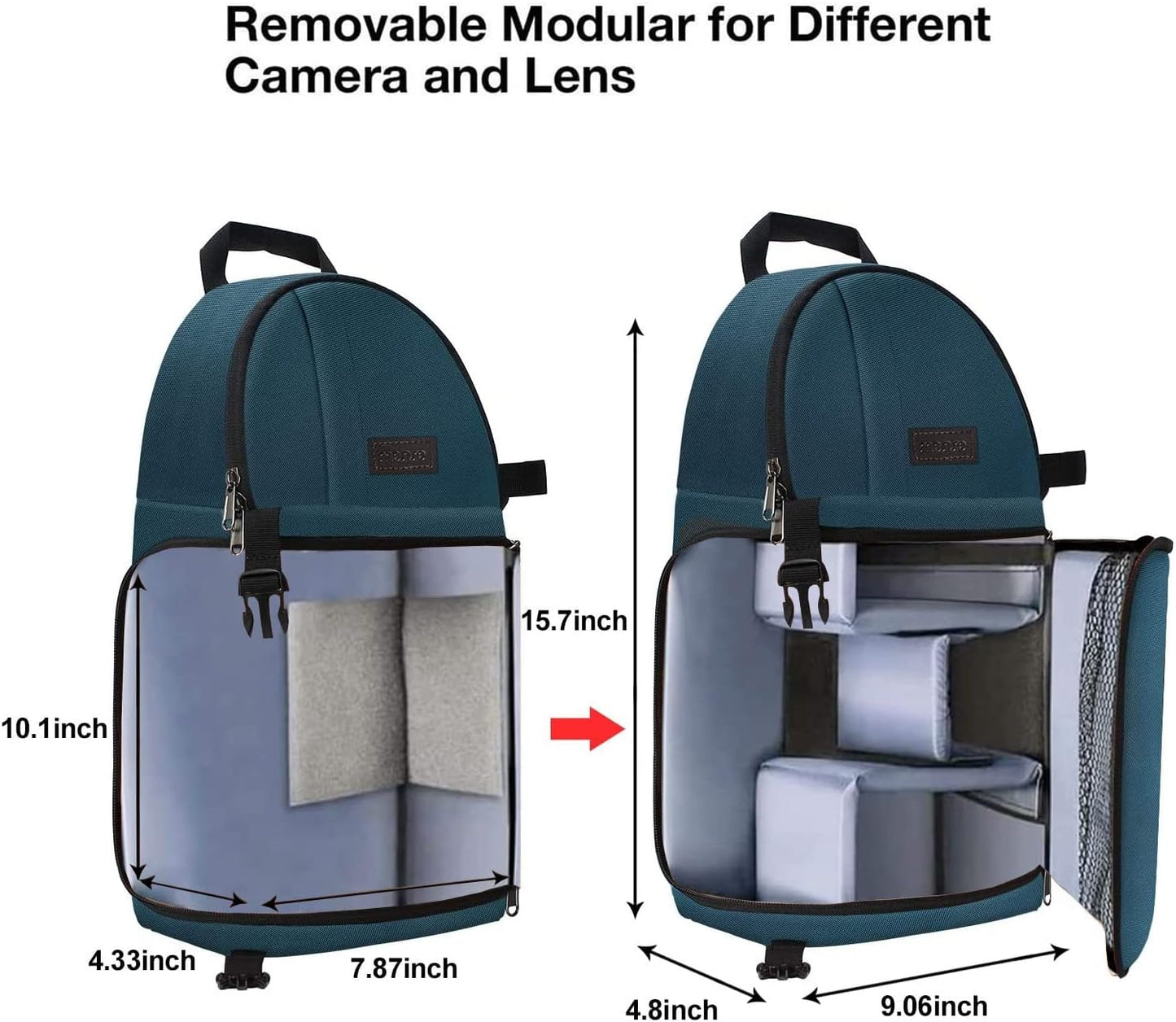 Elevate Your Photography with the MOSISO Deep Teal Professional Camera Sling Bag - Shockproof, Versatile, and Perfect for DSLR/SLR/Mirrorless Cameras
