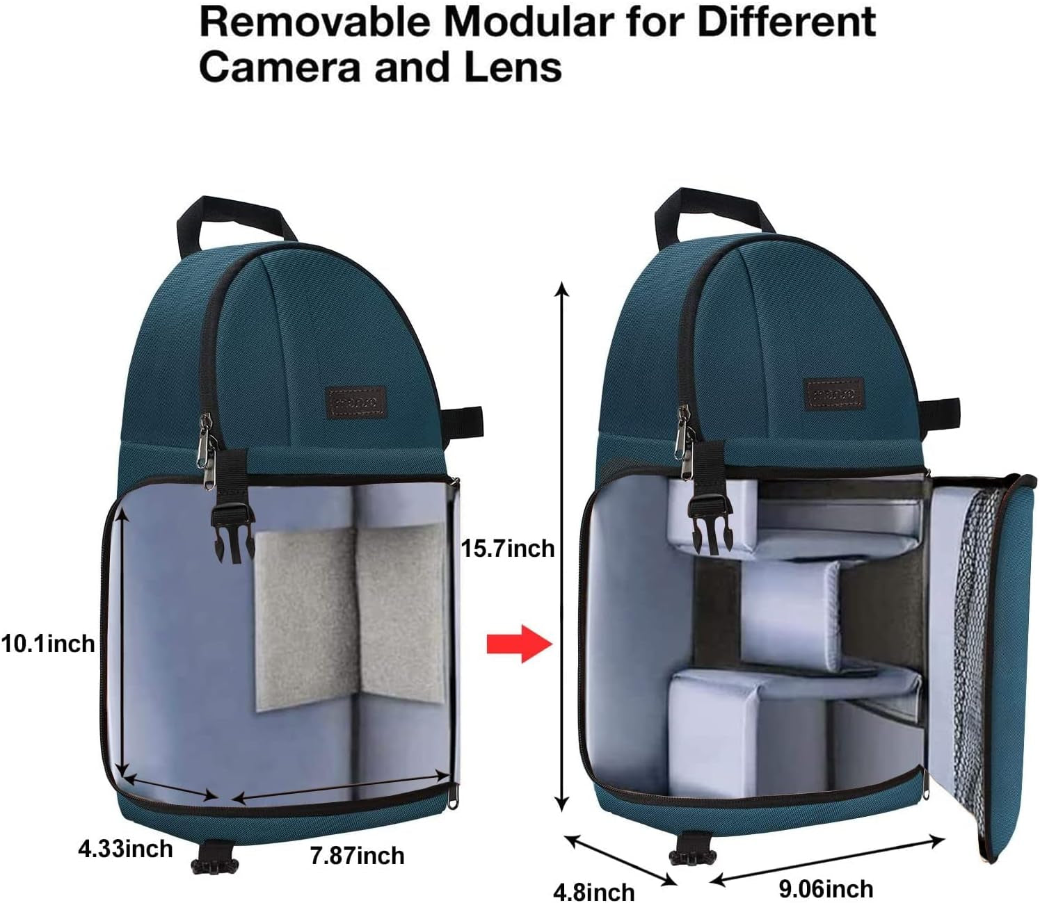 Elevate Your Photography with the MOSISO Deep Teal Professional Camera Sling Bag - Shockproof, Versatile, and Perfect for DSLR/SLR/Mirrorless Cameras