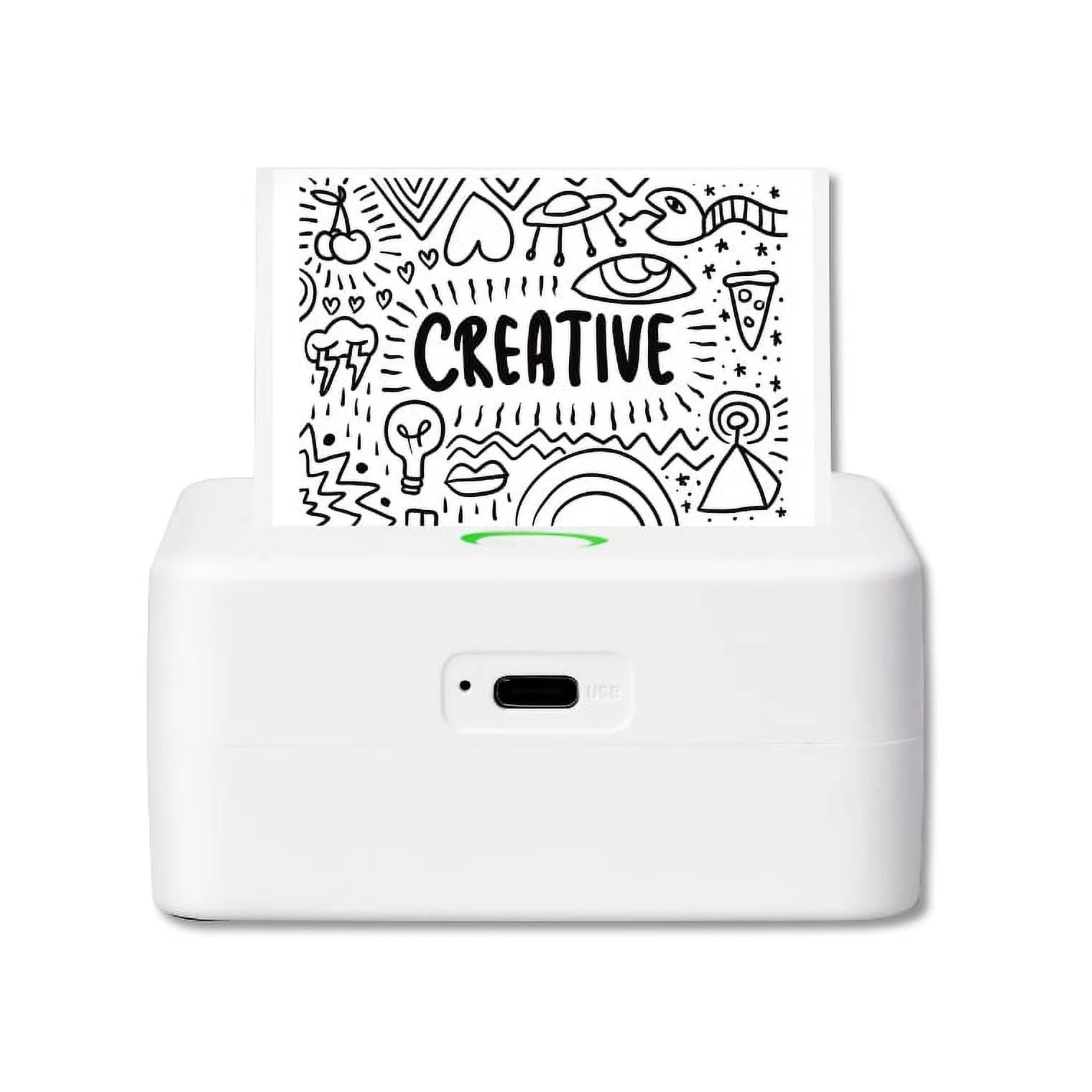 CTP500 Wireless Mini Portable Inkless Thermal Printer & Label Maker - Perfect for iOS & Android on the Go!