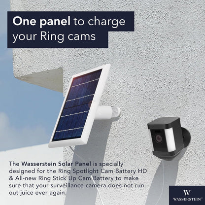 Empower Your Security with the Wasserstein 3-Pack Solar Panel Set for Ring Cameras – Continuous Power, Hassle-Free Installation, and Versatile Mounting!