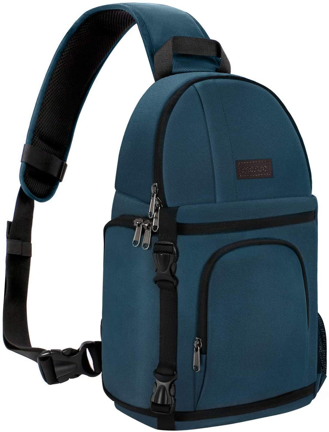 Elevate Your Photography with the MOSISO Deep Teal Professional Camera Sling Bag - Shockproof, Versatile, and Perfect for DSLR/SLR/Mirrorless Cameras