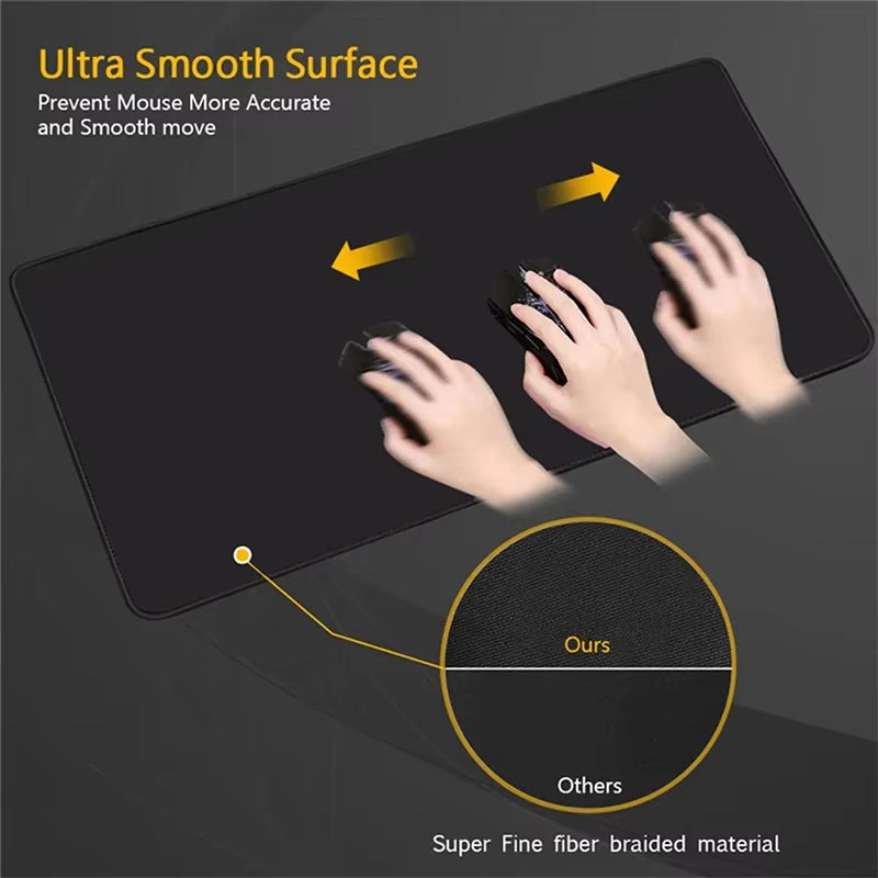 Elevate Your Workspace with the XL Black Sea Wave Gaming Mousepad - Perfect for Gamers and Professionals!