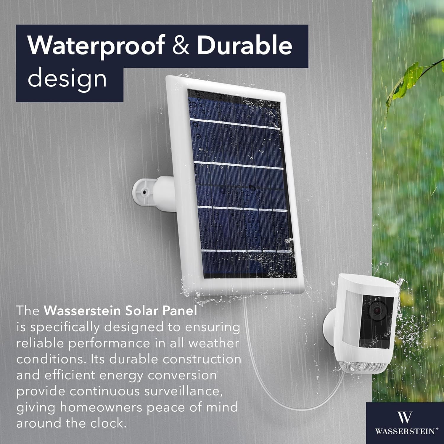 Empower Your Security with the Wasserstein 3-Pack Solar Panel Set for Ring Cameras – Continuous Power, Hassle-Free Installation, and Versatile Mounting!