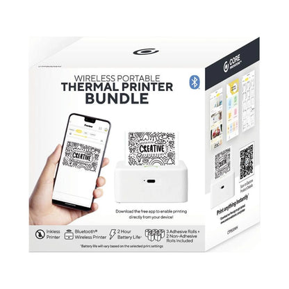 CTP500 Wireless Mini Portable Inkless Thermal Printer & Label Maker - Perfect for iOS & Android on the Go!
